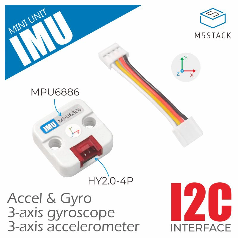 M5Stack - M5Stack Official 6-Axis IMU Unit(MPU6886)