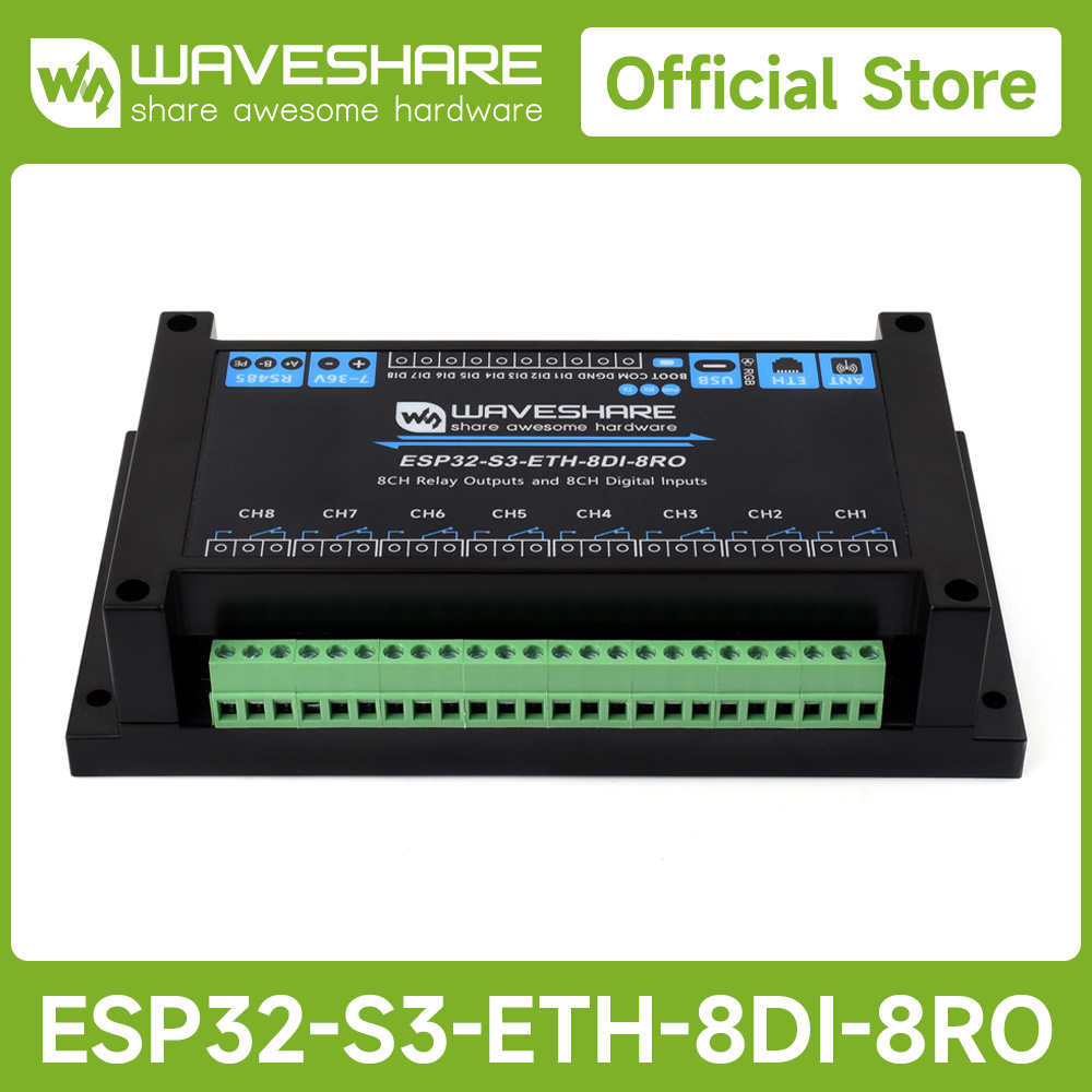 Waveshare Industrial 8-Channel - Waveshare Esp32 recension och pris