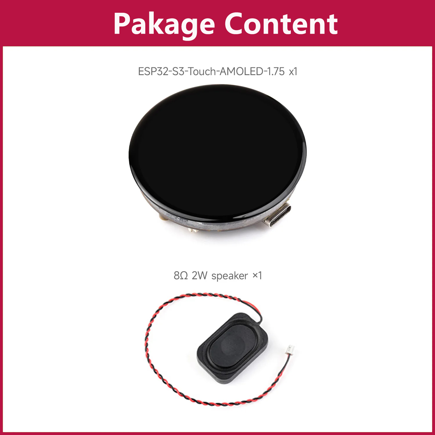 Waveshare ESP32-S3 1.75inch AM - Lolin S3 recension och pris