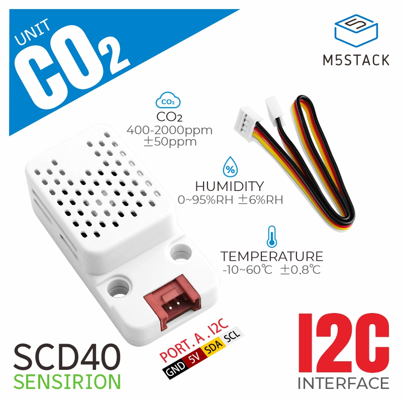 M5Stack CO2 Unit with Temperat - M5Stack recension och pris