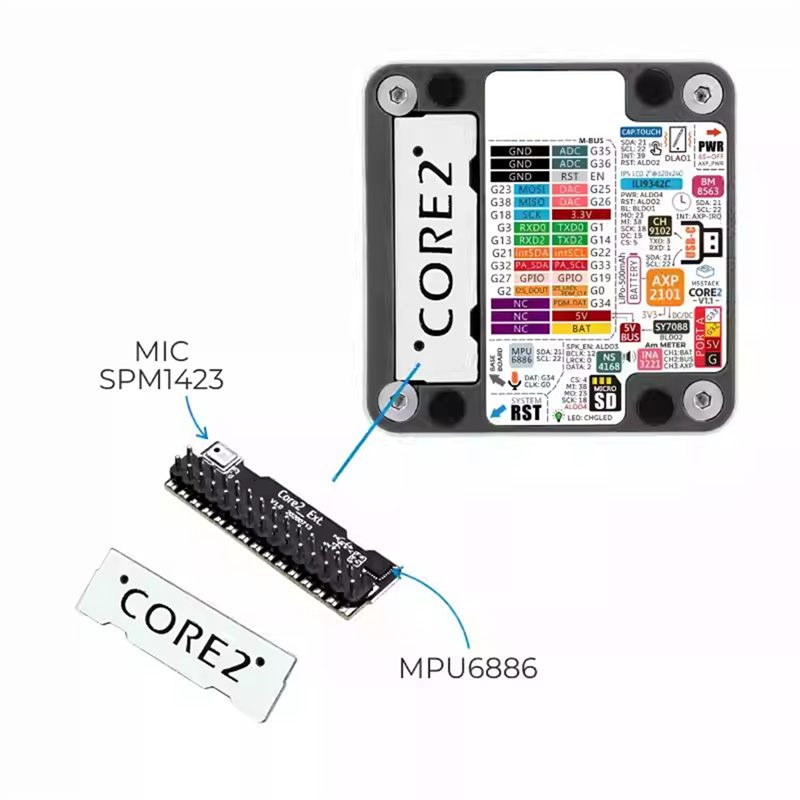 ABZW For M5stack Core2 V1.1 ES - M5Stack Core2 recension och pris