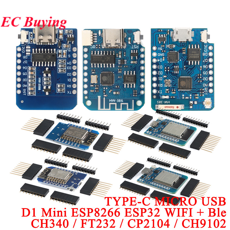 10Pcs/1pc WeMos LOLIN D1 Mini  - D1 Mini Pro recension och pris