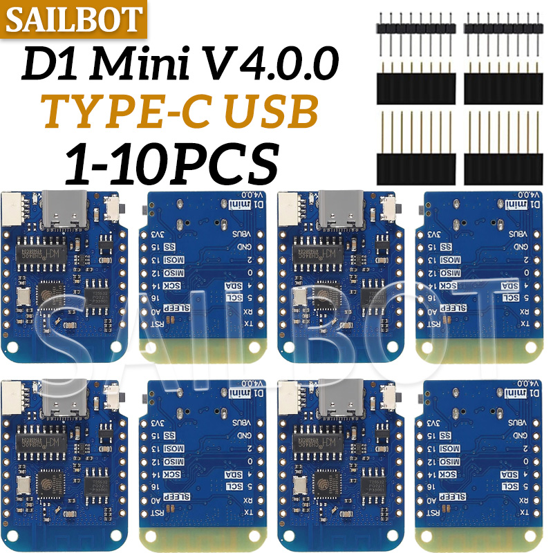 1-10PCS WeMos D1 Mini ESP8266  - Wemos D1 Mini recension och pris