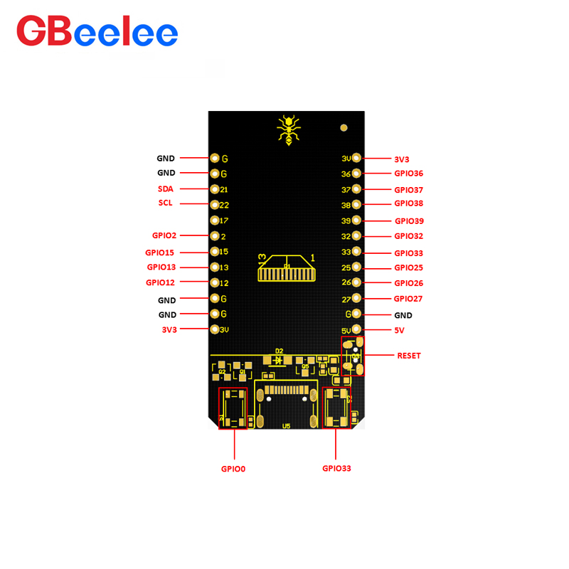 2PCS GBeelee BL-MZ-A009 TTGO T - Ttgo Tdisplay recension och pris