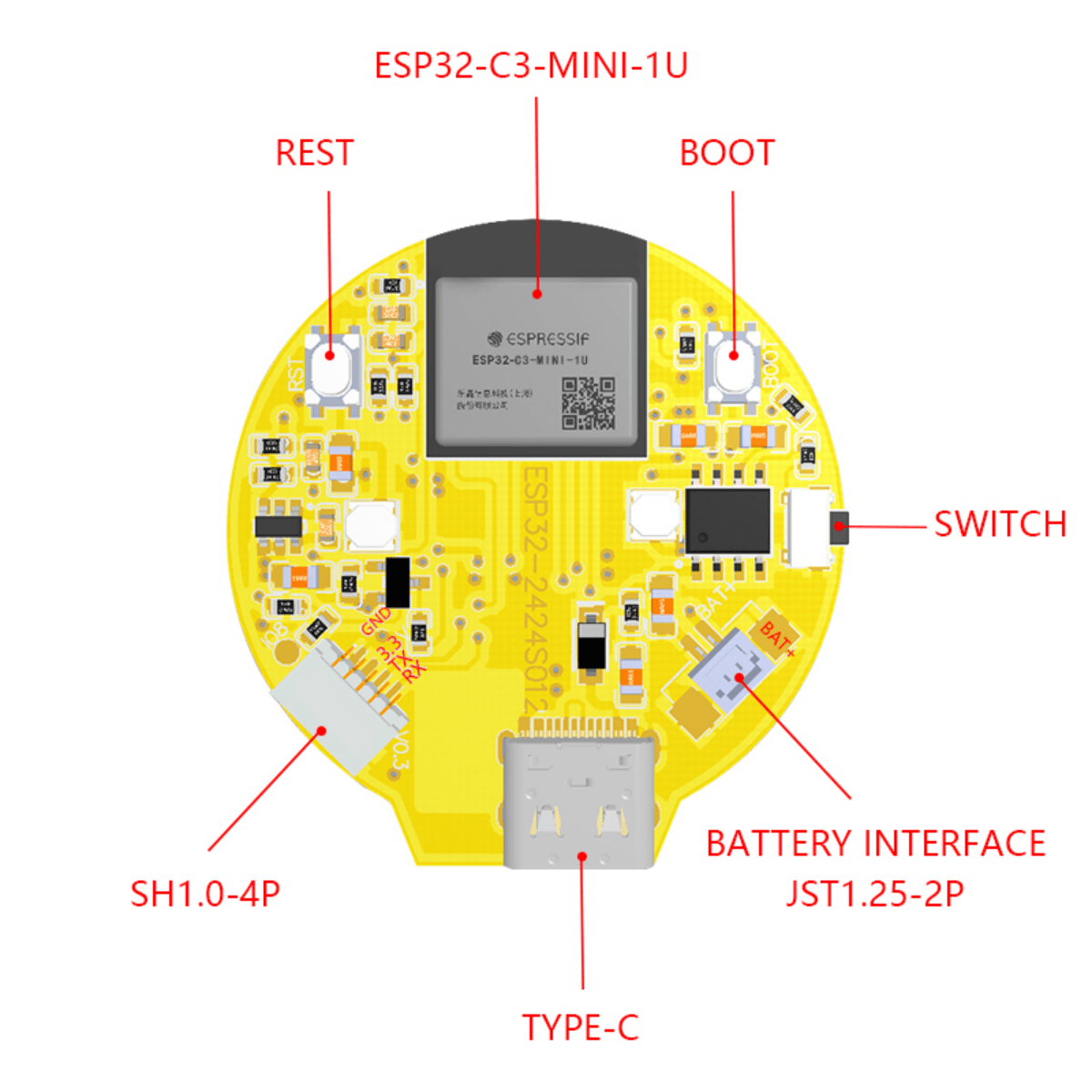 ESP32-C3 1.28 Inch Round Displ - Ttgo T Watch recension och pris