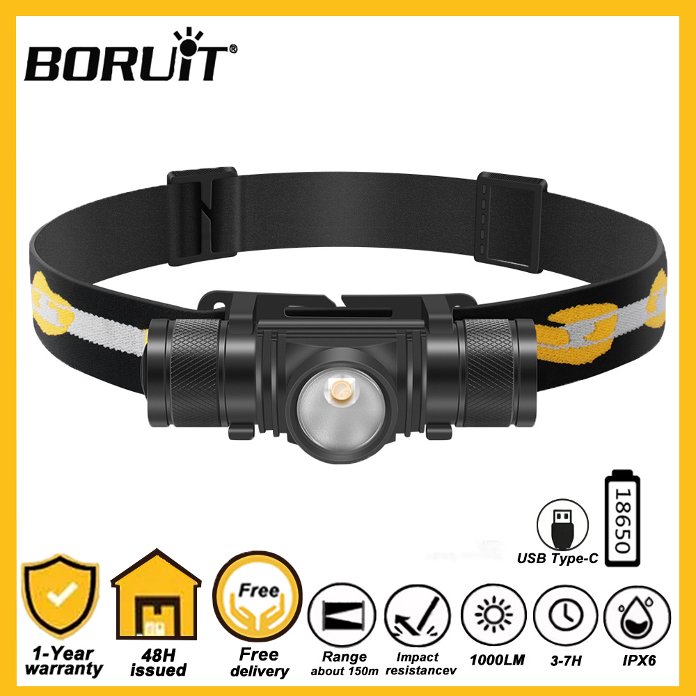 BORUiT D10 LED Headlamp 18650  - Lolin D32 recension och pris