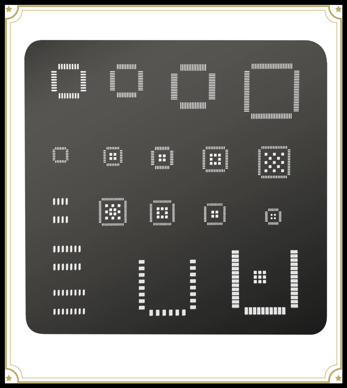 Universal IC Stencil QFP QFN S - Doit Esp32 recension och pris