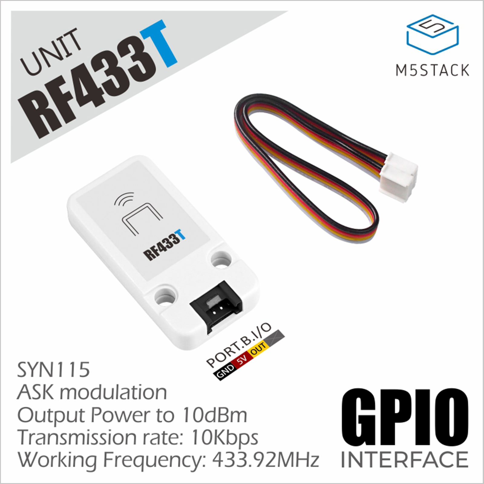 M5Stack Official RF UNIT 433MH - M5Stack recension och pris