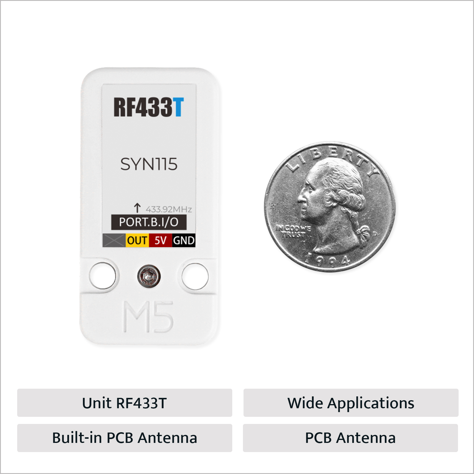 M5Stack Official RF UNIT 433MH - M5Stack recension och pris