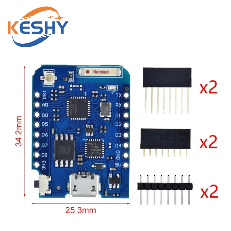 WEMOS D1 Mini Pro 16M Bytes Ex - D1 Mini Pro recension och pris