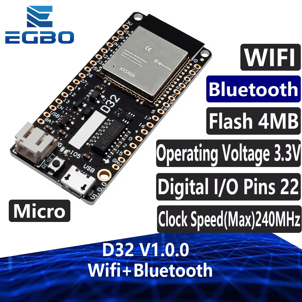 EGBO For LOLIN D32 V1.0.0 - Wi - Lolin D32 recension och pris