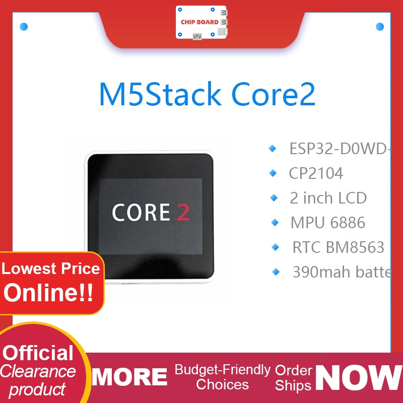 M5Stack Core2 ESP32 IoT Dev Ki - M5Stack Core2 recension och pris