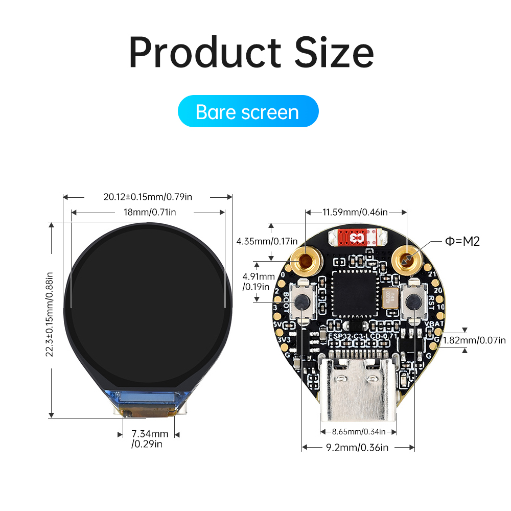 ESP32-C3 IoT Development Board - Ttgo T Watch recension och pris