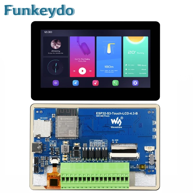 Waveshare ESP32-S3 4.3 inch IP - Lolin S3 recension och pris