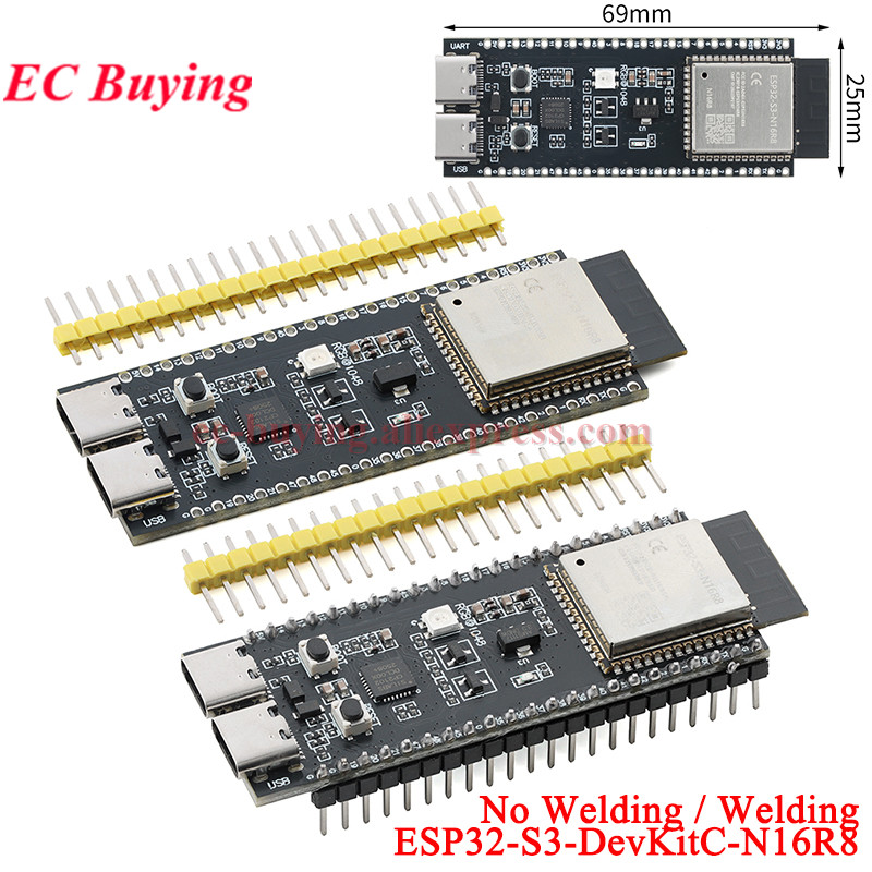 ESP32-S3-DevKitC-N16R8 ESP32S3 - Esp32 S3 Devkitc 1 recension och pris