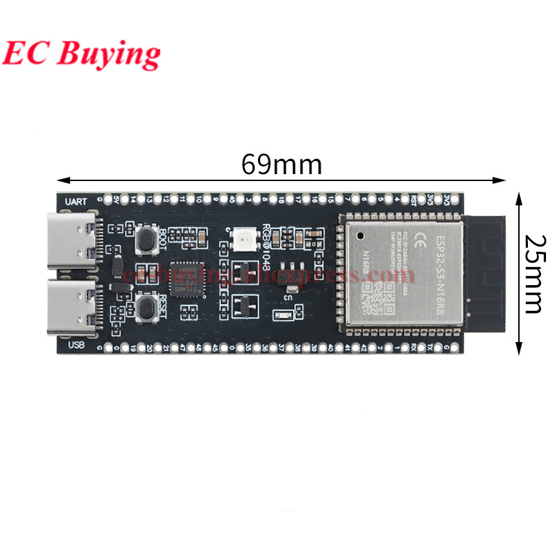ESP32-S3-DevKitC-N16R8 ESP32S3 - Esp32 S3 Devkitc 1 recension och pris