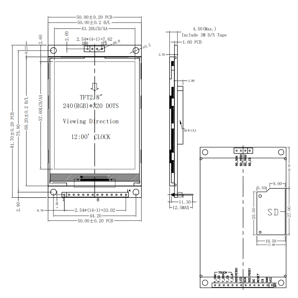2.8 Inch TFT LCD Display Modul - Esp32 S3 Devkitc 1 recension och pris