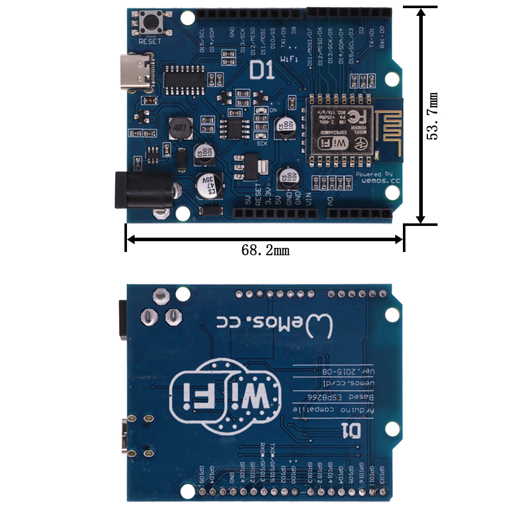 ESP-12E WeMos D1 R2 UNO R3 CH3 - Wemos D1 recension och pris