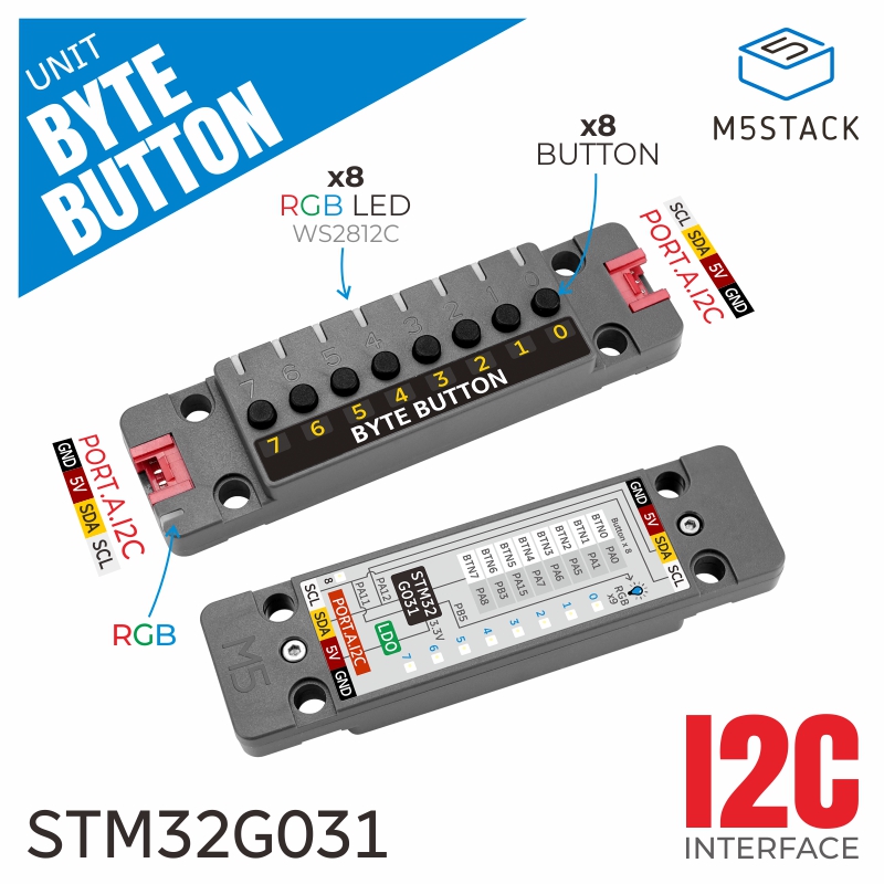 M5Stack Official Unit ByteButt - M5Stack recension och pris