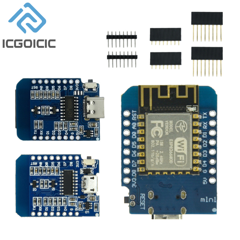 D1 Mini-Mini NodeMcu 4M Bytes  - Wemos D1 Mini recension och pris