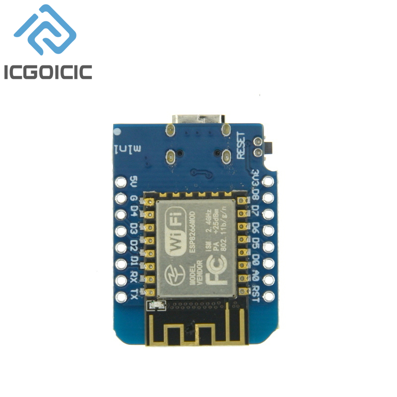 D1 Mini-Mini NodeMcu 4M Bytes  - Wemos D1 Mini recension och pris