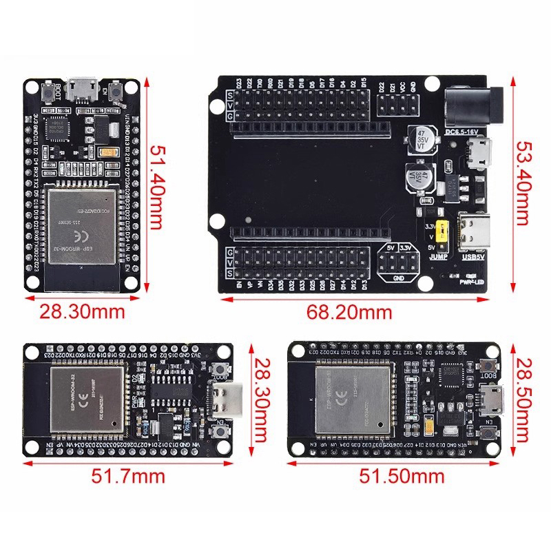 ESP32 Development Board CP2102 - Nodemcu 32S recension och pris