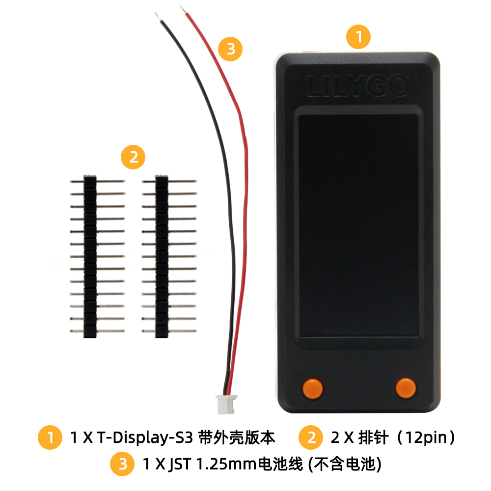 LILYGO T-Display-S3 1.9-Inch L - Lolin S3 recension och pris
