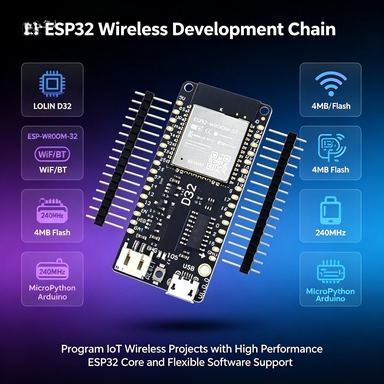 Wemos LOLIN D32 V1.0.0 ESP32 B - Lolin D32 recension och pris