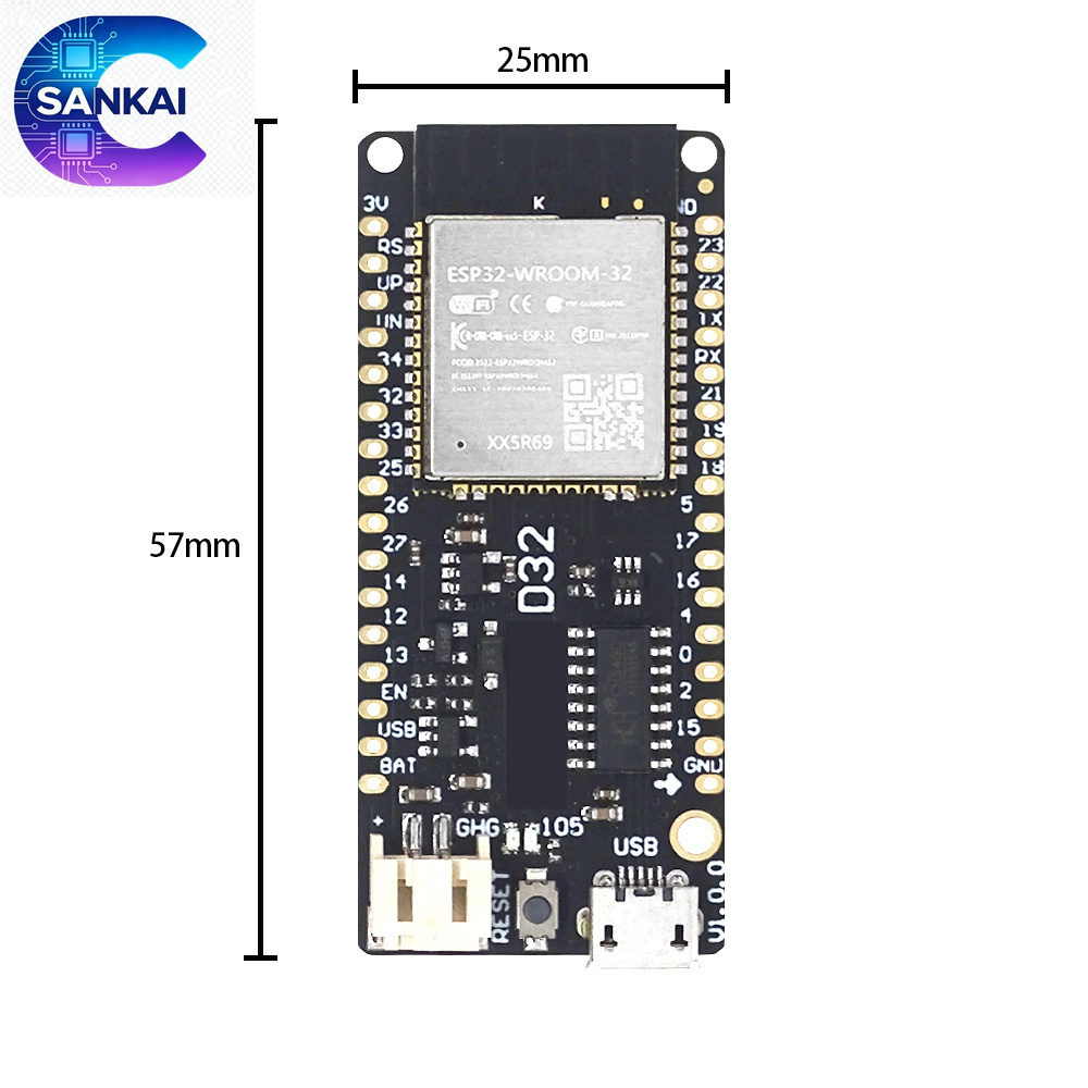 Wemos LOLIN D32 V1.0.0 ESP32 B - Lolin D32 recension och pris