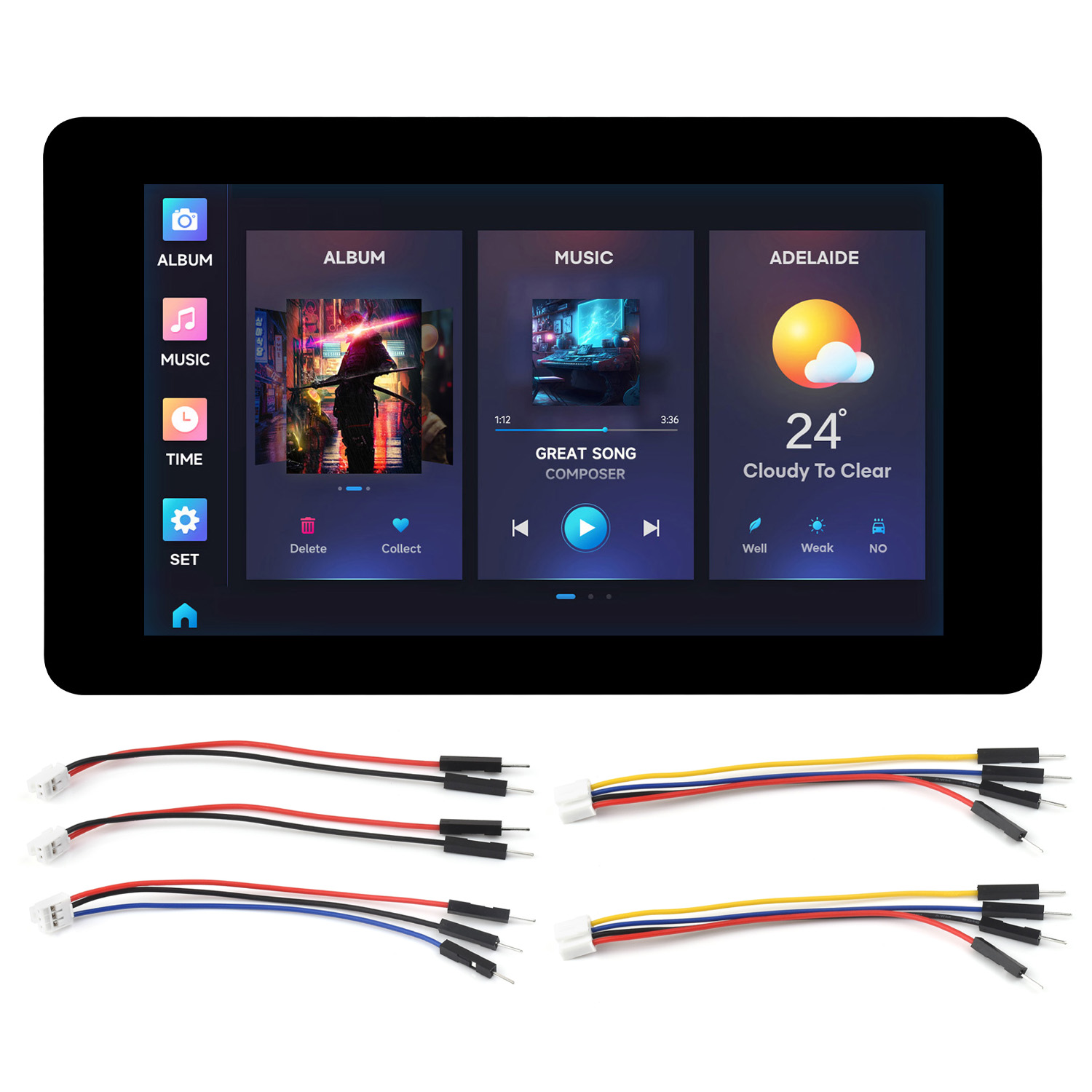 Waveshare ESP32-S3 7inch Capac - Lolin S3 recension och pris