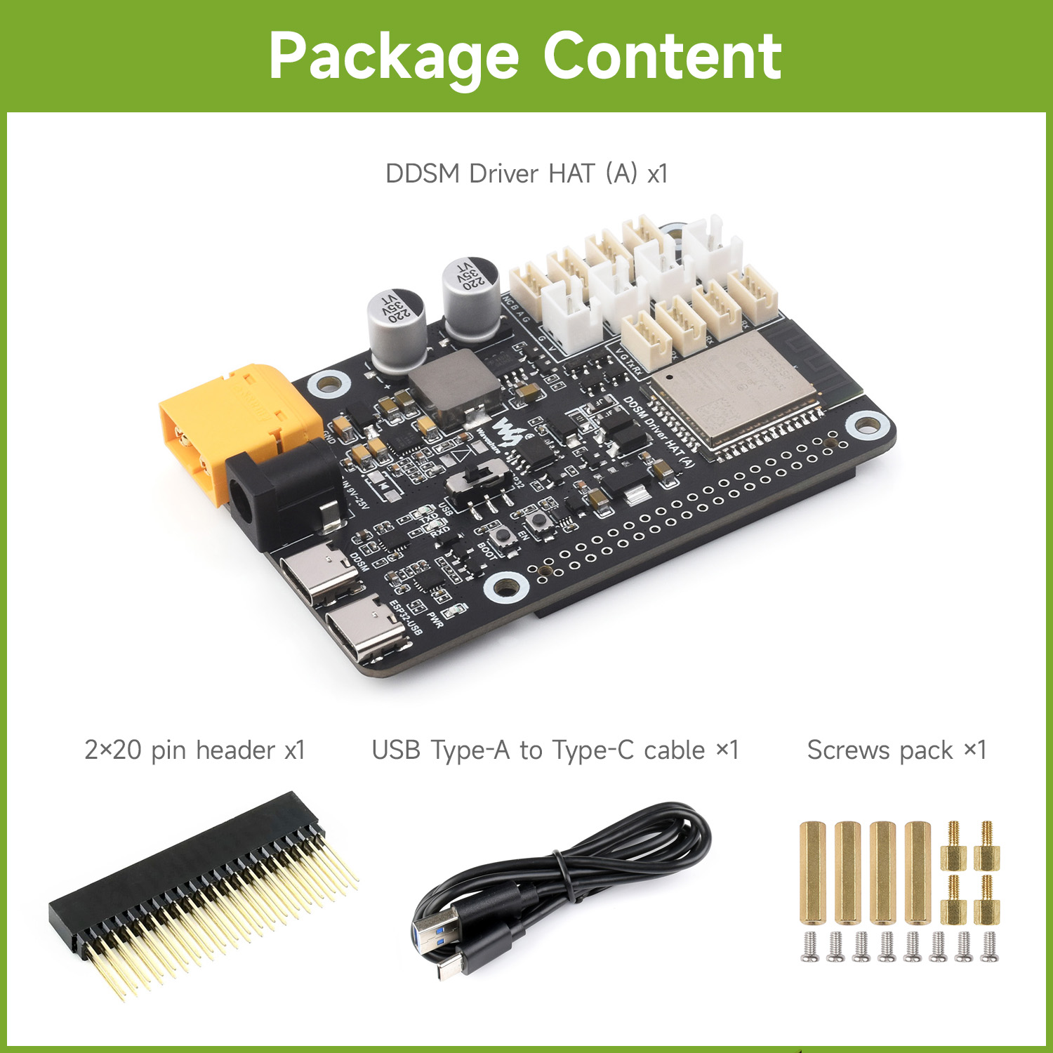 Waveshare Direct Drive Servo M - Waveshare Esp32 recension och pris